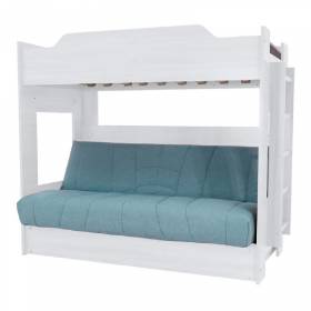 Кровать двухъярусная с диван кроватью "Прованс - Боннель" (белый)