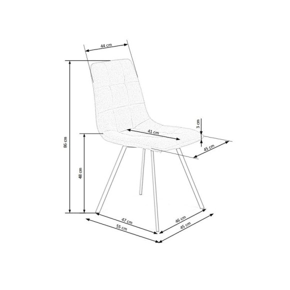 Стул HALMAR K402 бежевый
