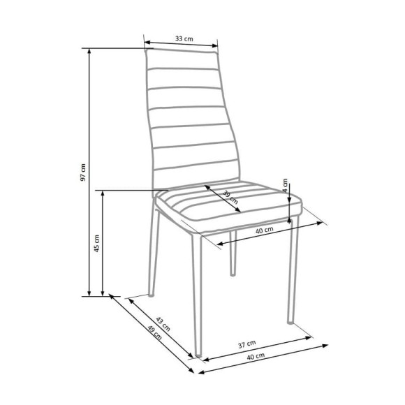 Стул HALMAR K70C серый