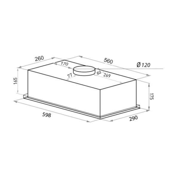 Вытяжка HOMSair CAMELIA POWER 60 черный