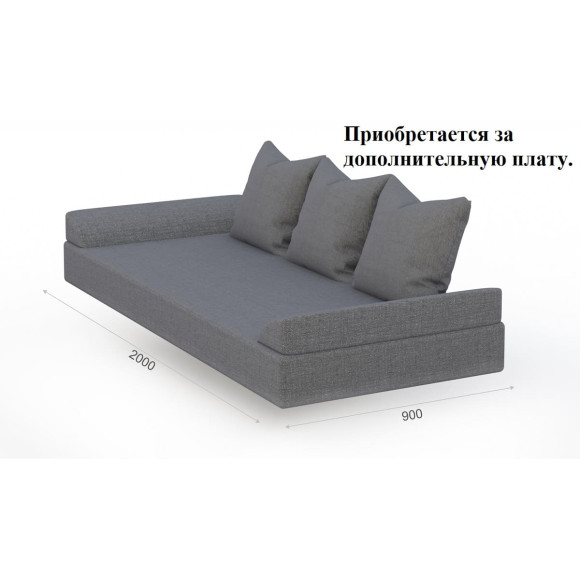 Кровать Валенсия 90х200 с основанием дуб сонома