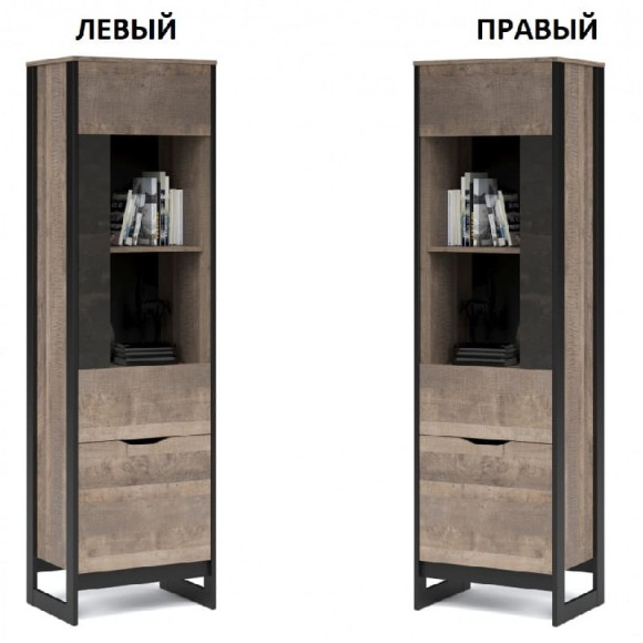 Гостиная стенка Стокгольм-2 дуб гранж песочный - железный камень