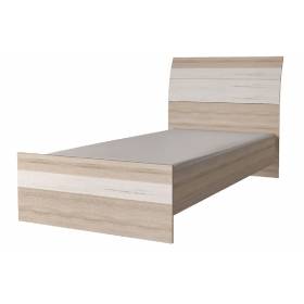 Кровать "Коламбия КЛ-001-3" (дуб сонома - дуб белый)
