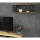 Полка шкаф LOFT  LT-ШН2 антрацит - дуб золотой