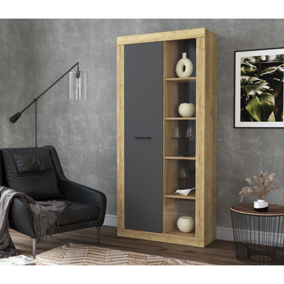 Шкаф распашной LOFT LT-ШВ1 дуб золотой - антрацит