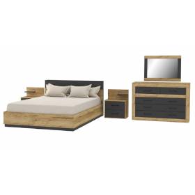 Набор мебели для спальни "LOFT - 2" (дуб золотой - антрацит)