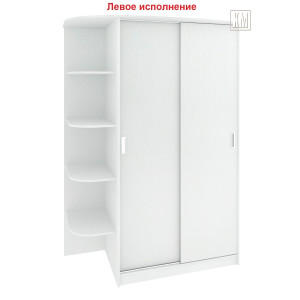 Шкаф-купе "Лагуна-1,52 м" ШК 04-00 L-R (белый текстурный)