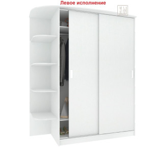 Шкаф-купе "Лагуна-1,85 м" ШК 05-00 L-R (белый текстурный)