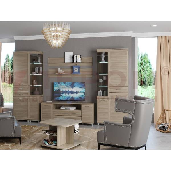 Комплект мебели для гостиной Мелисса-12 ясень Асахи