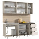 Кухня Челси 2,0 м дуб крафт серый - кашемир