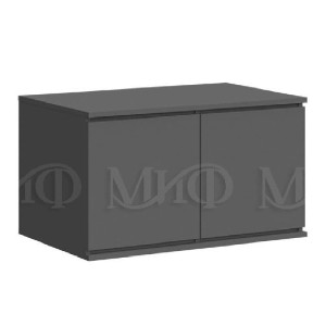Антресоль "Челси" к шкафу 900 (графит - графит матовый)