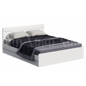 Кровать "Нэнси 1,6" с подъемным механизмом (белый - белый глянец)