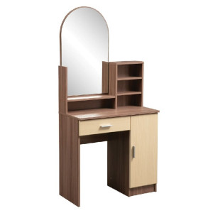 Туалетный столик с зеркалом Надежда М-09 (ясень шимо темный - клен азия)