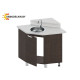 Шкаф под мойку угловой НШУ 90х90 - М ЛДСП