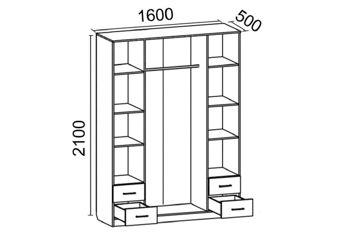 Схема сборки фиеста шкаф 4 х створчатый
