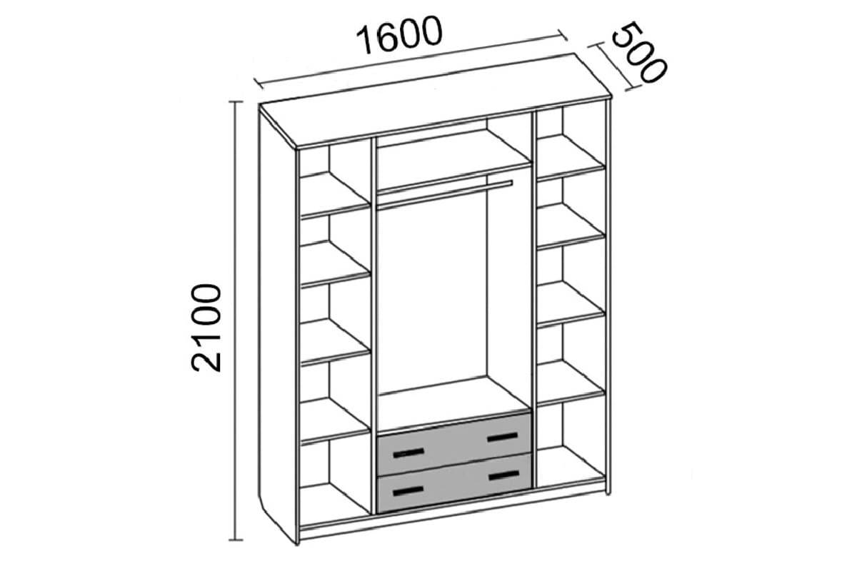 Шкаф глубиной 500