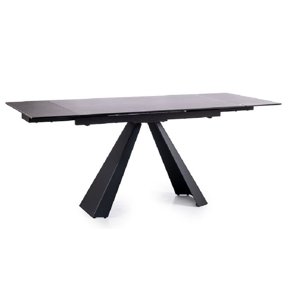 Стол обеденный SIGNAL SALVADORE CERAMIC II раздвижной серый-черный матовый