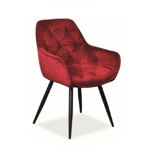 Стул SIGNAL CHERRY VELVET (бордовый)