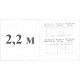 Кухня Адель 2,2 м МДФ Флора белый-черный глянец